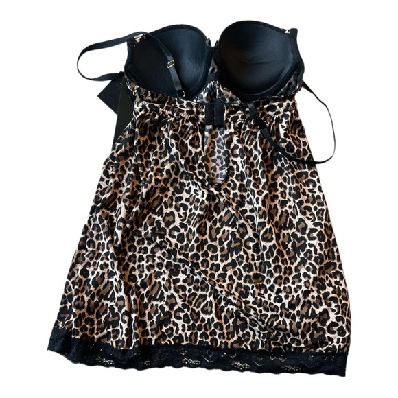 Carrie Amber Intimates Cheetah Print Babydoll size M (juniors) - Picture 9 of 13